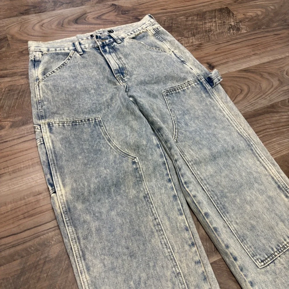 Vintage Y2K PacSun Baggy Carpenter Jeans Mens 32x30 Double Knee Denim Workwear